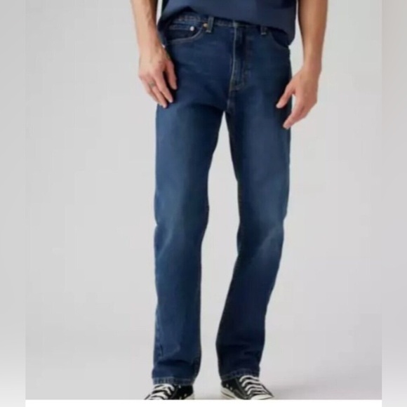 Levis 505 Regular Fit Mens Jeans‎ Size 34 × 30 NWT dark blue wash - Picture 1 of 11